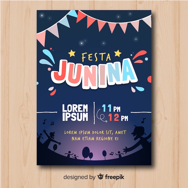 Festa junina flyer