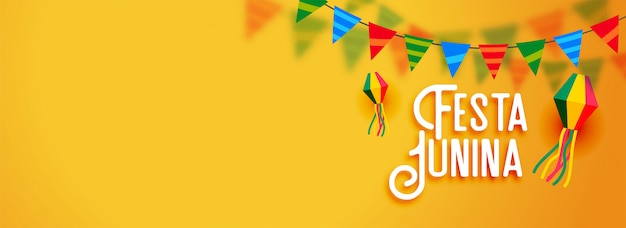 Festa junina latin american holiday banner