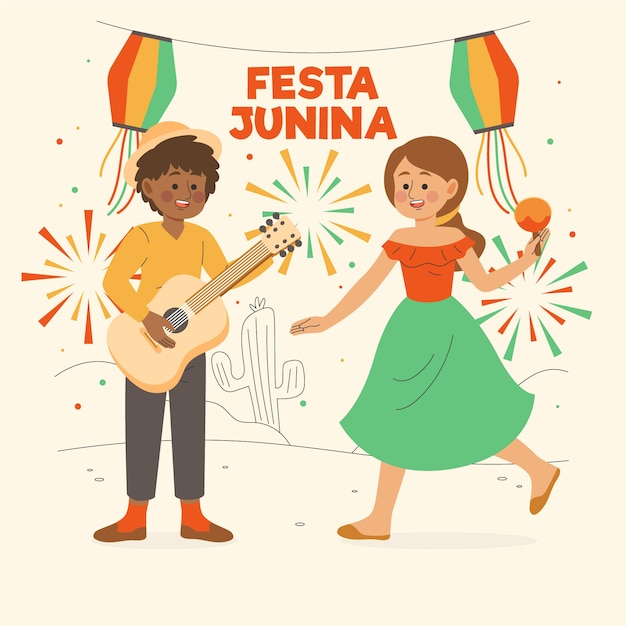 Festa junina музыкальные инструменты и люди