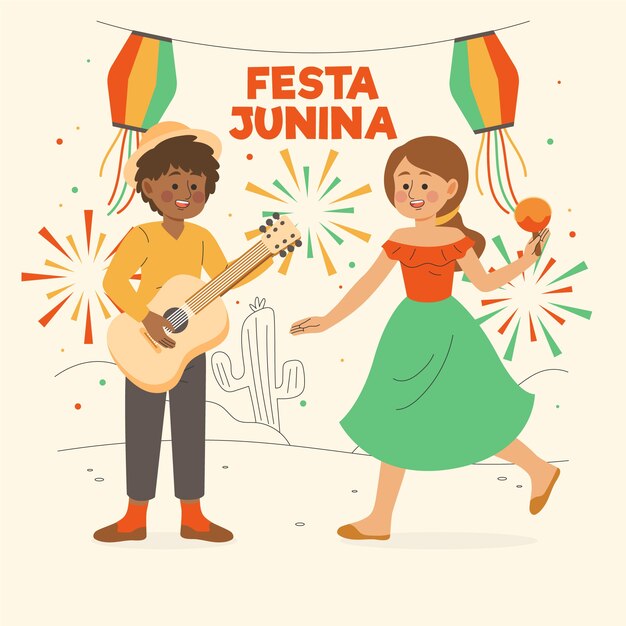 Festa junina музыкальные инструменты и люди