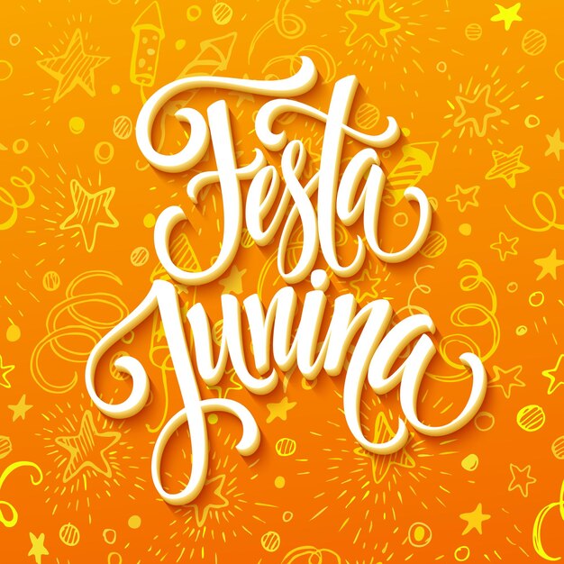 Festa Junina party greeting design