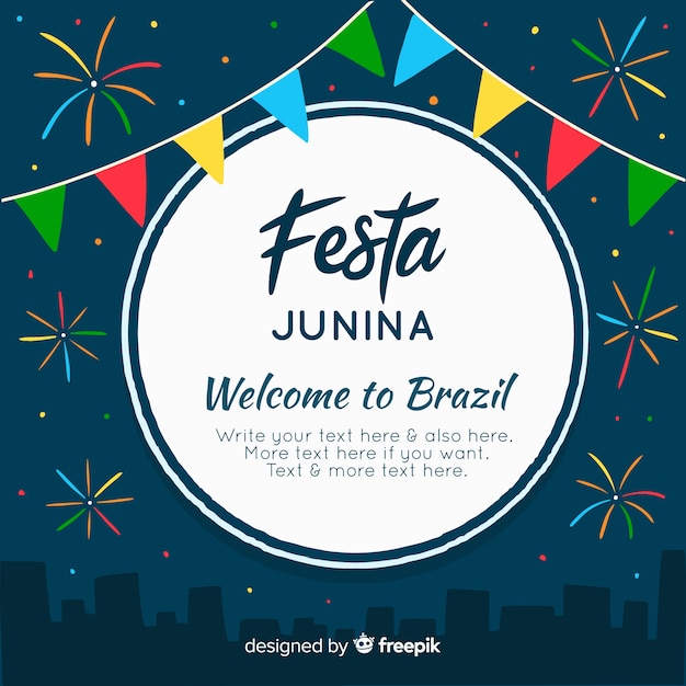 Vettore gratuito festa junina