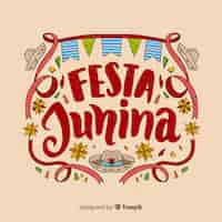 Vettore gratuito festa junina