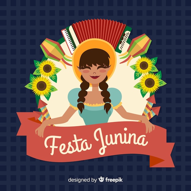 Vettore gratuito festa junina