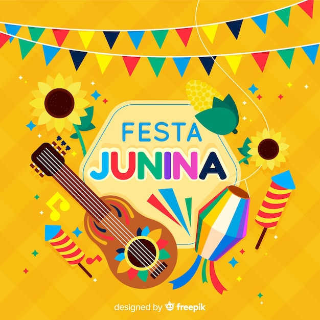 Vettore gratuito festa junina