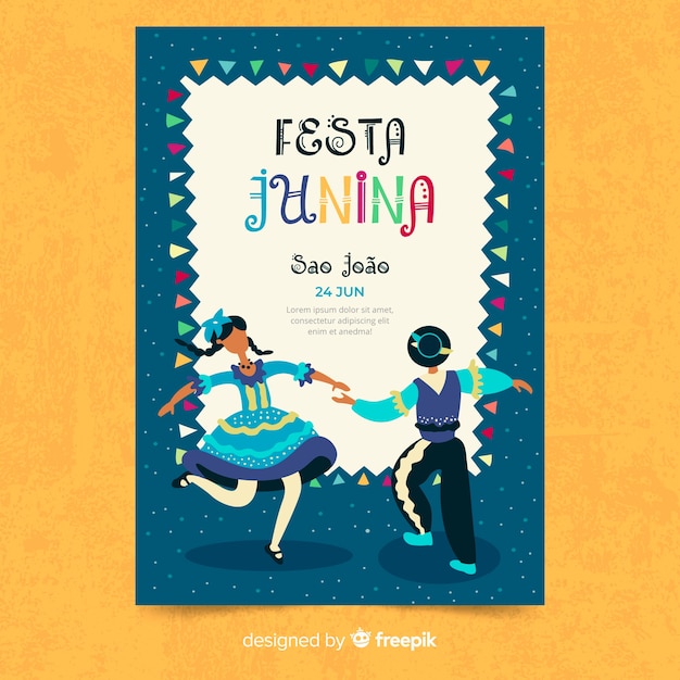 Vettore gratuito festa junina