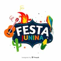 Vettore gratuito festa junina