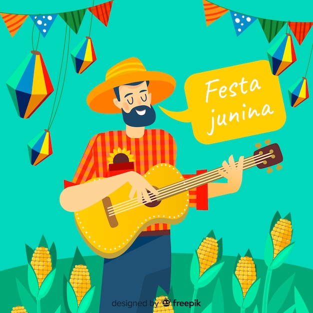 Vettore gratuito festa junina