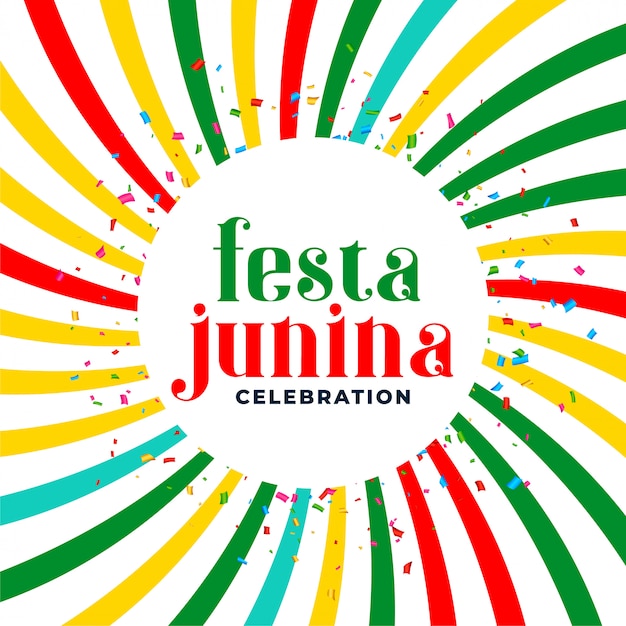 Free vector festia junina june month brazilian festival background