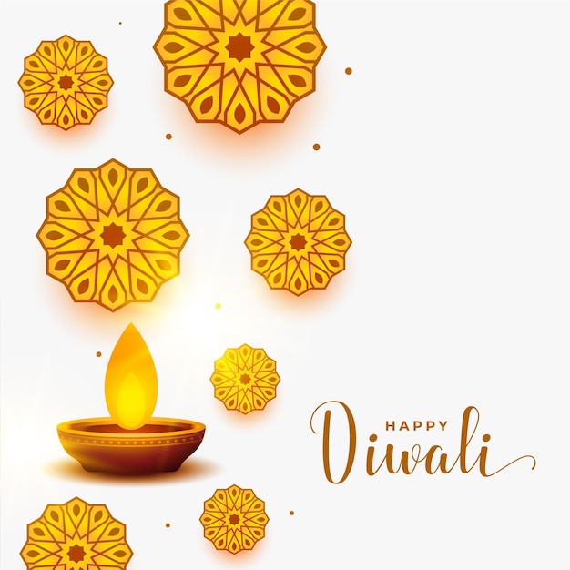 Free vector festival background of diwali season