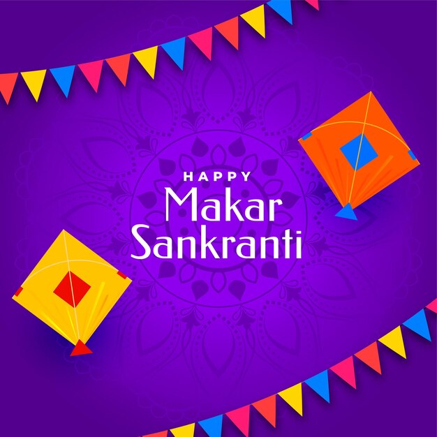 Festival celebration for makar sankranti holiday