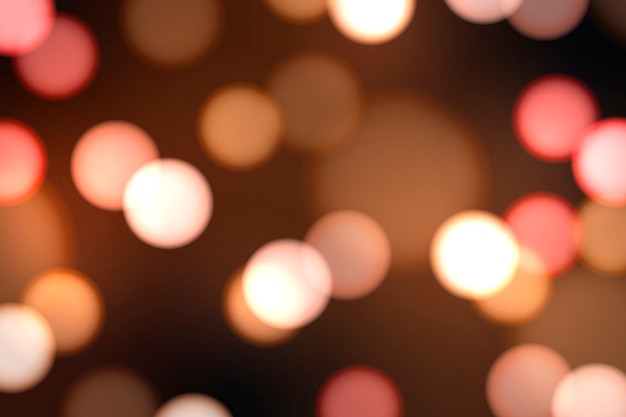 Festive blurred lights