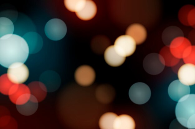 Festive blurred lights