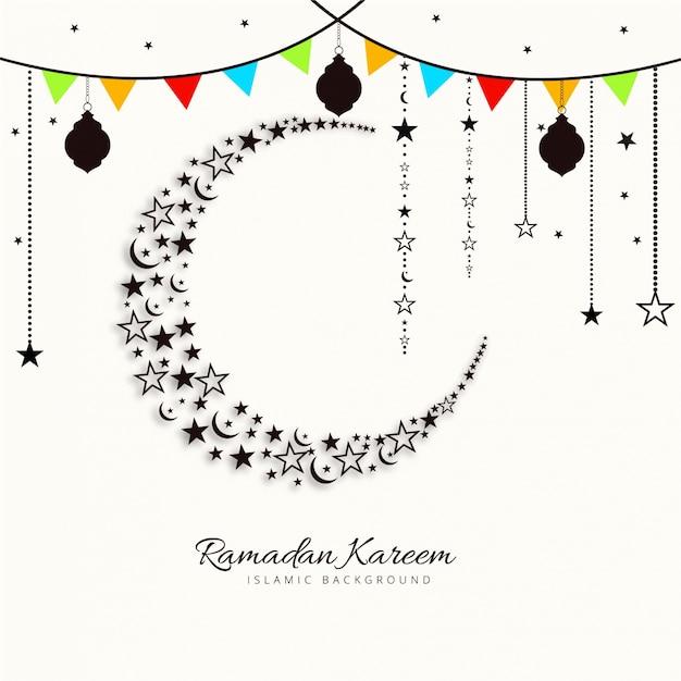 Free vector festive ramadan kareem illustration