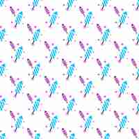 Free vector festive rocket pattern