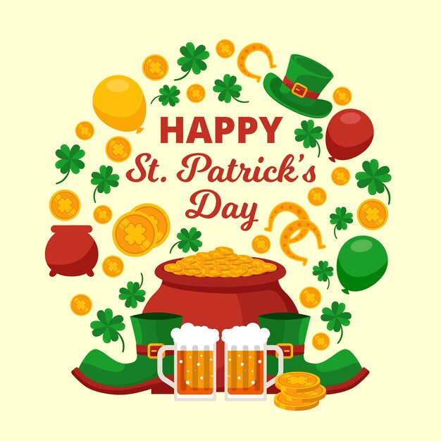 Festive saint patrick's day greeting