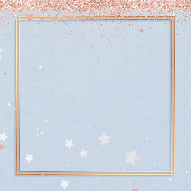 Free vector festive shimmery  frame heart pattern