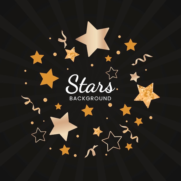 Festive stars background design vector