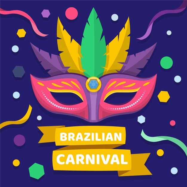 Festive theme for brazilian carnival