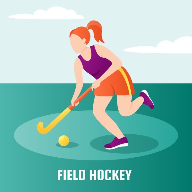 Field hockey design template