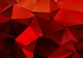 Free vector fiery themed low poly design background