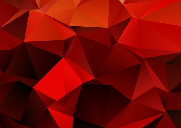 Fiery themed low poly design background