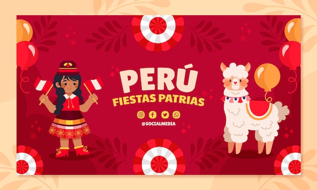 Fiestas patrias peru twitch 배경