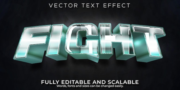 Fight text effect