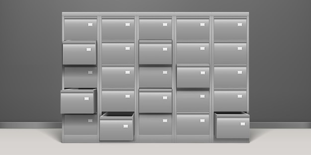 File cabinet with drawers for documents