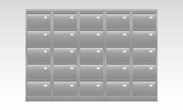 無料ベクター ドキュメント ベクトルの引き出し付きファイル キャビネット