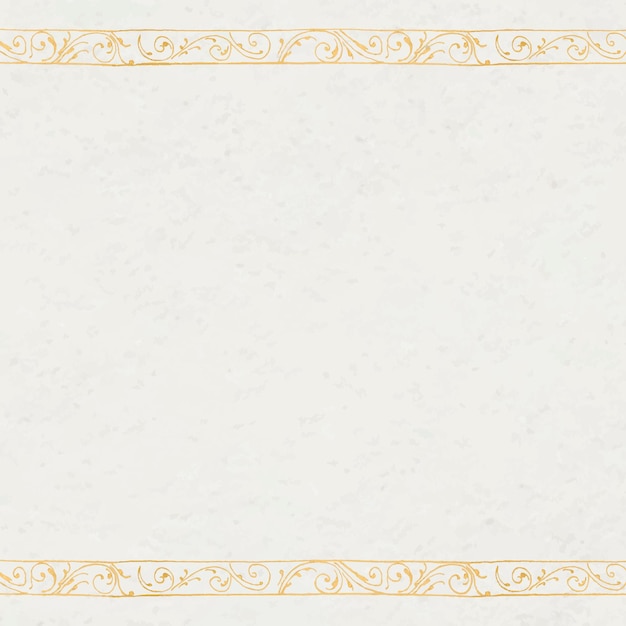 Free vector filigree border in gold