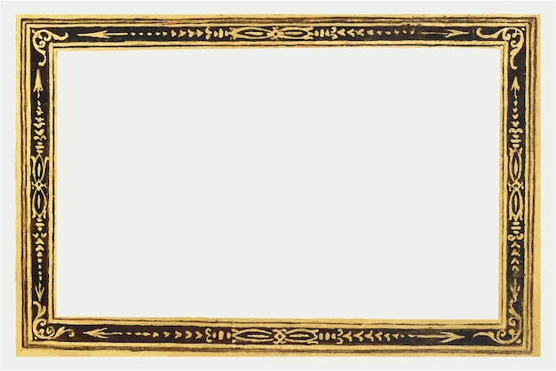 Filigree gold frame