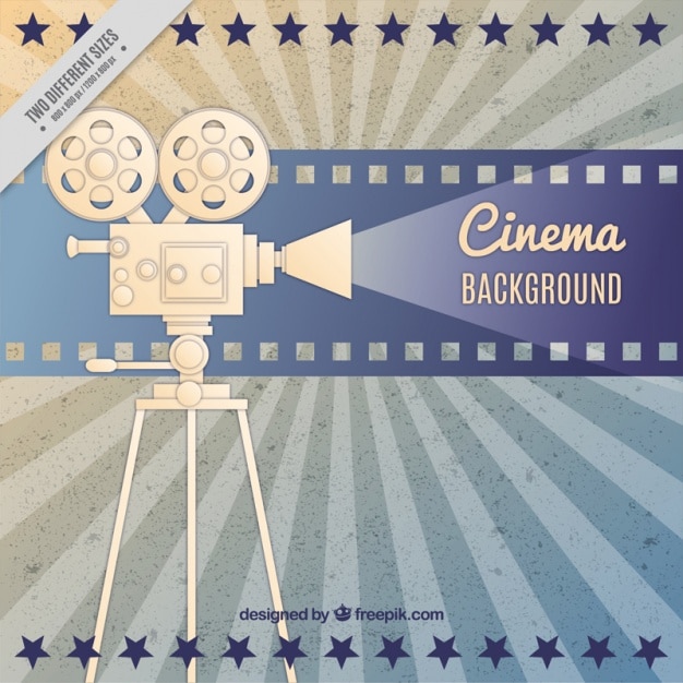 Free vector film camera retro background