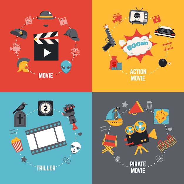 Free vector film design concept