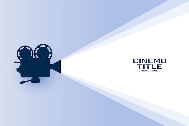 Free vector film production camera cinema title background