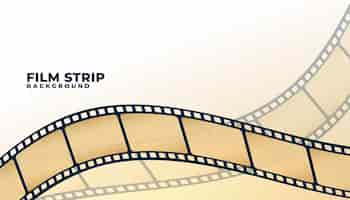 Free vector film strip cinema background design