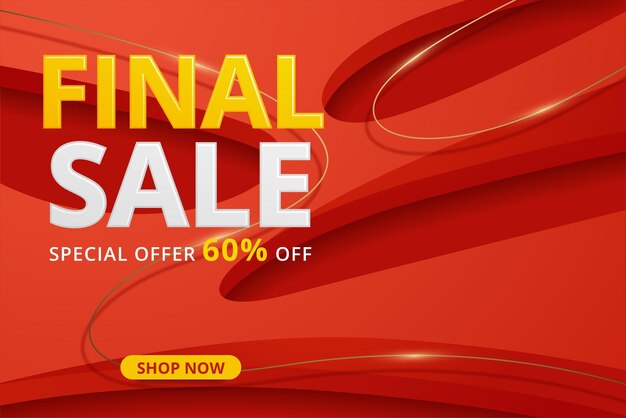 Final Sale modern Banner design template