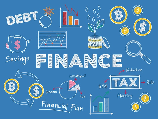 Finance and financial performance concept illustration