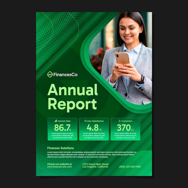 Finances concept annual report