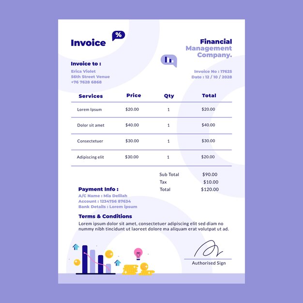 Проектирование шаблона финансов