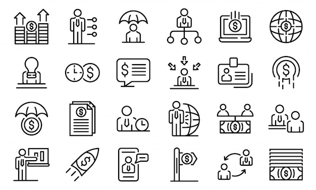 線のアイコンセット 暗号通貨アイコン ブロックチェーンのアイコンコレクション ベクトルイラスト プレミアムベクター 線のアイコンセット 暗号通貨アイコン ブロックチェーンのアイコンコレクション ベクトルイラスト プレミアムベクター