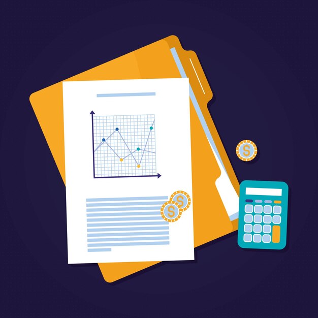 Financial documents illustration