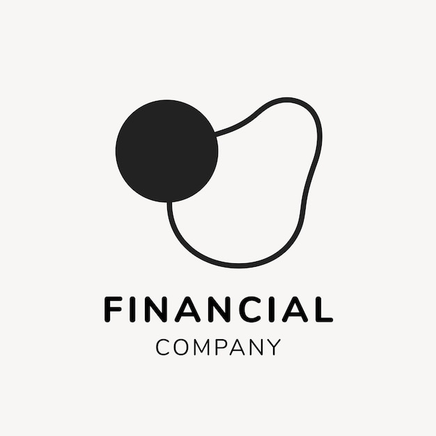 Free vector financial logo, business template for branding design vector