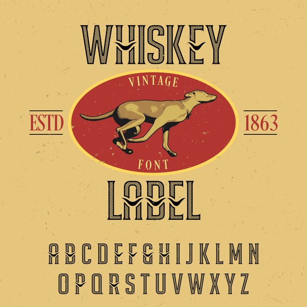 Finest Whiskey Typeface Poster