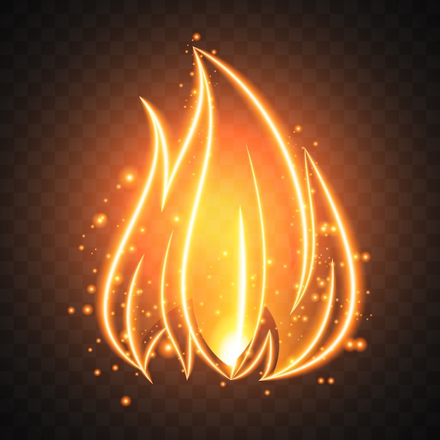 Free vector fire background design