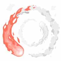 Бесплатное векторное изображение Иллюстрация концепции огненного шара