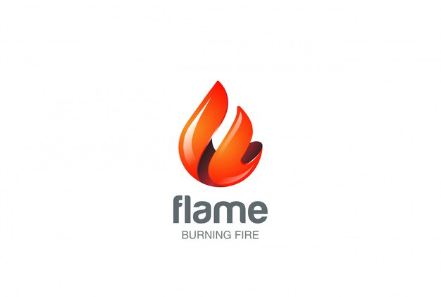 火の炎のロゴ。