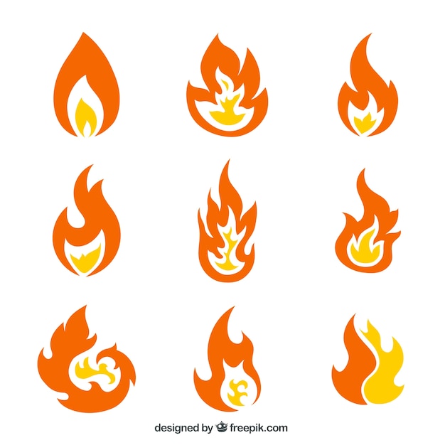 Free vector fire flames