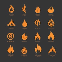 Fire icons collection