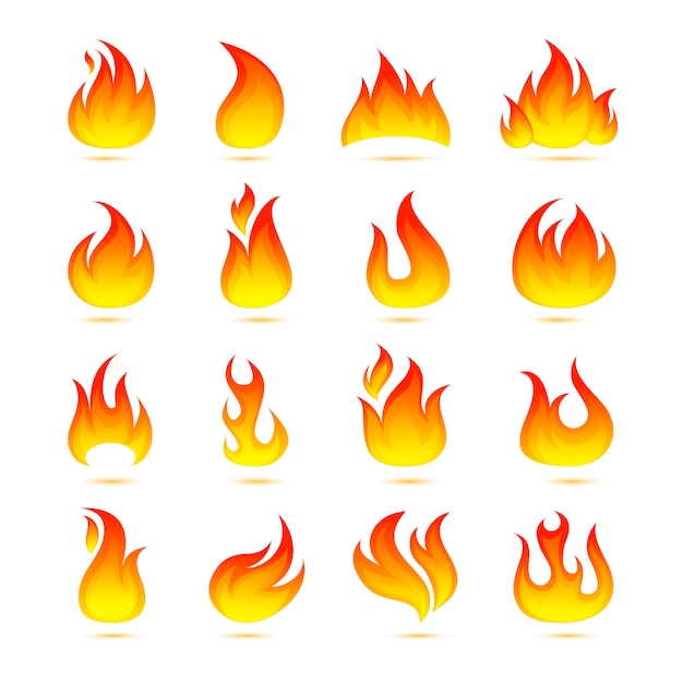 Fire Icons Set